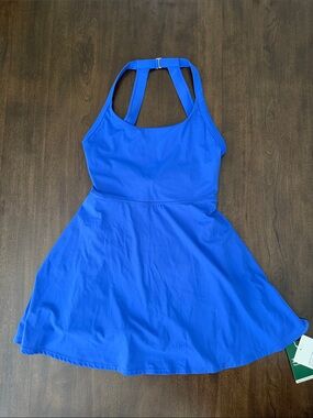 NWT HALARA Softly Zero Airy Fit-and-Flare Dress with easy peasy shorts M